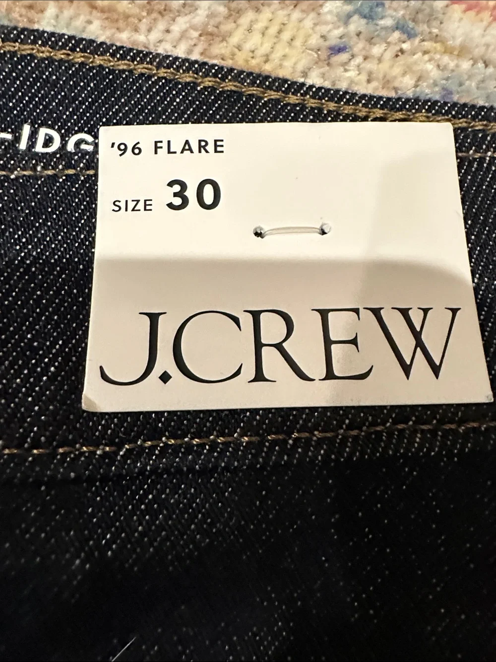 J. Crew Dark Indigo Wide-Leg Flare Jeans